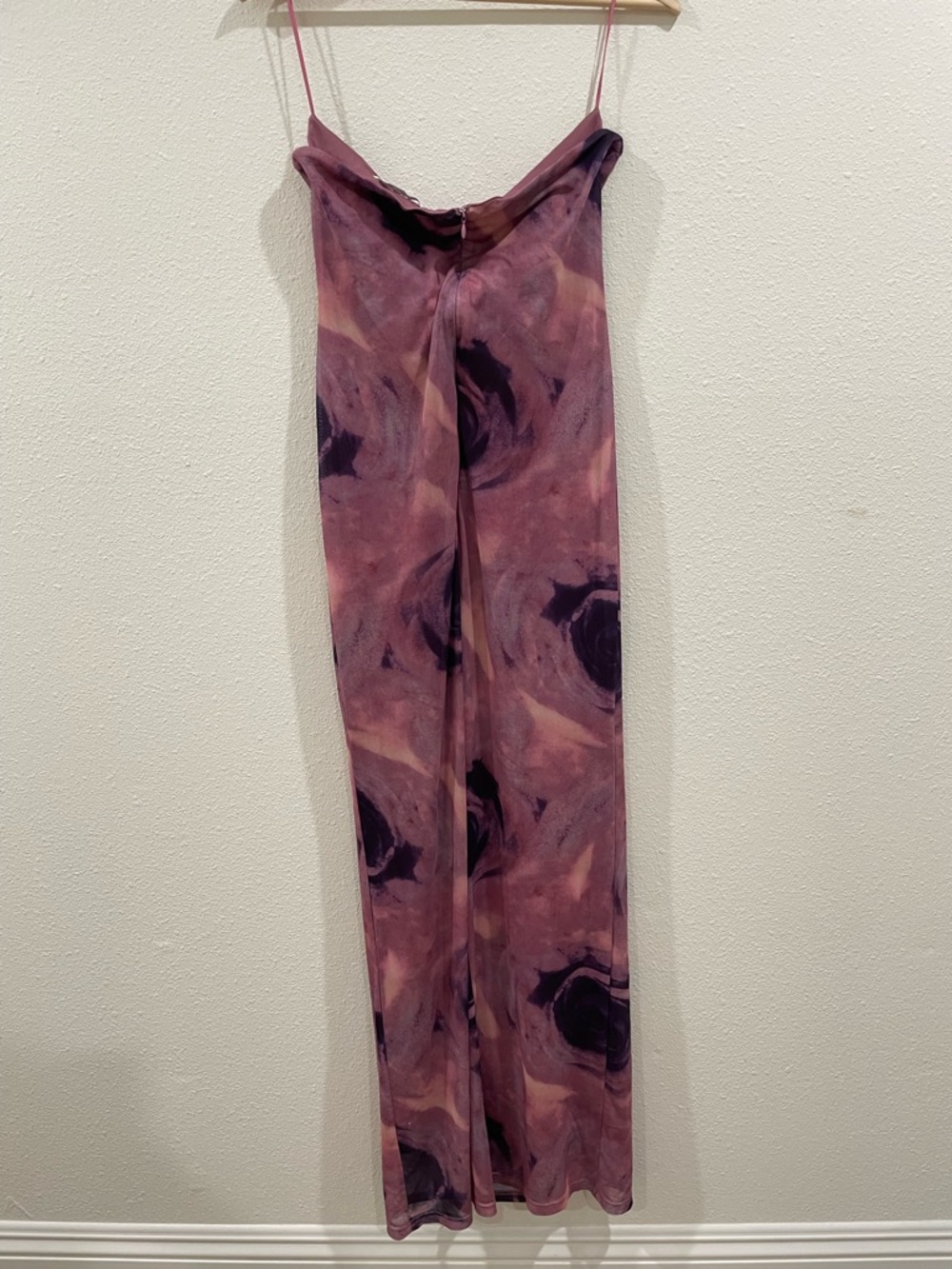More to Come Revolve Oksana Purple Floral Strapless Maxi Dress Size Large Summer - Picture 9 of 10